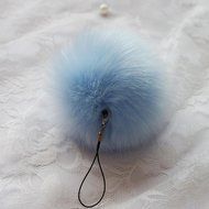 AutumnFall&reg; Rabbit Fur Ball Key Chains Mobile Phone Plug Backpack Bags Decorations (Pink) N4