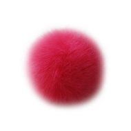 AutumnFall&reg; Rabbit Fur Ball Key Chains Mobile Phone Plug Backpack Bags Decorations (Pink) N5