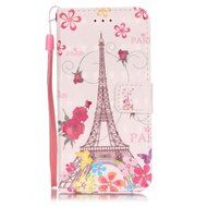 iPhone 7 Case,Yaheeda [3D Colored Drawing] [Flip Fit] Premium PU Leather Card-Slots Cash-Slots &amp; Kickstand [Anti-Scratches... N69