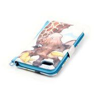 iPhone 7 Case,Yaheeda [3D Colored Drawing] [Flip Fit] Premium PU Leather Card-Slots Cash-Slots &amp; Kickstand [Anti-Scratches... N72