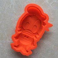 Longzang Large Donald Duck Silicone Mold for Cake Baking Loaf N2