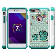iPhone 7 Plus Case, [5.5 Inch] by HLCT, Soft Interior Silicone Bumper &amp; Hard Shell Solid PC Back, Shock-Absorption... N8