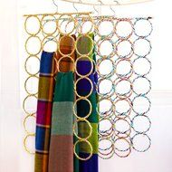 Spritech(TM) 2 Set 28 Circle Antislip Collapsible Magic Cane Scarf Frame Hangers for Scarf Belt Tie Underwear... N2