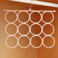 Spritech(TM) 2 Set 28 Circle Antislip Collapsible Magic Cane Scarf Frame Hangers for Scarf Belt Tie Underwear... N3