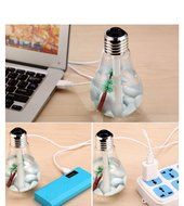 QianHai 400ml Essential Oil Diffuser for Aromatherapy, Bulb Shape Ultrasonic Cool Mist Humidifier with Multi-Color... N6