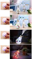 QianHai 400ml Essential Oil Diffuser for Aromatherapy, Bulb Shape Ultrasonic Cool Mist Humidifier with Multi-Color... N9