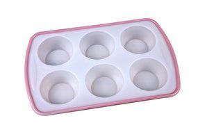 YIJIA Silicone Round Cake Pizza Baking Pan Heat Resistant Cookies Cupcake Tray Mold Bread Loaf Toast Bakeware... N8