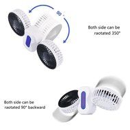 Portable Fan Rechargeable, Happon Couples Mini Fan USB Desktop Fan Quiet Operation with 3 Speeds - 350 Degree... N4