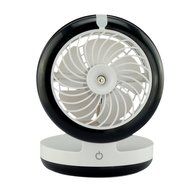 Rechargeable Humidifier Mini Misting Fan Desktop Fan Water Spray Fan with Built-in 2000 Mah Battery-Blue N4