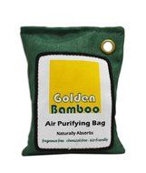 Golden Bamboo, Activated Charcoal 100g- Air Purifying Bag / Odor Eliminating Drying Bag (Gray) N2
