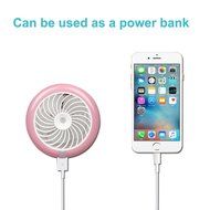 Rechargeable Humidifier Mini Misting Fan Desktop Fan Water Spray Fan with Built-in 2000 Mah Battery-Blue N7