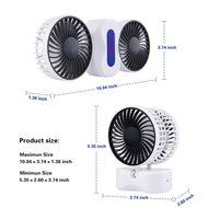 Portable Fan Rechargeable, Happon Couples Mini Fan USB Desktop Fan Quiet Operation with 3 Speeds - 350 Degree... N5