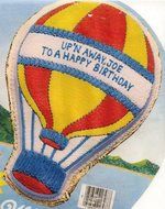 Wilton Cake Pan: Up&#039;n Away Hot Air Balloon/Ice Cream Cone/Light Bulb (502-3169, 1982)
