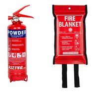 Fire Extinguisher &amp; Fire Blanket : A2Z Fire 1kg Powder Fire Extinguisher For Home, Kitchen, Car, Caravans &amp; Boats... N2
