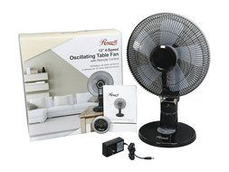 Rosewill Remote Controlled Quiet Oscillating 4-Speed 12-Inch Oscillating Table Fan with Remote Control N6