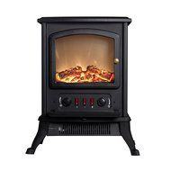 Ainfox 1000W Quartz Tube Heat Portable Fireplaces Infrared Tube Free Standing Home N3