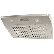 KOBE Range Hoods CHX2224SQB-1 Contemporary Brillia 24" Under Cabinet Range Hood, 3-Speed, 680 CFM, LED Lights,...
