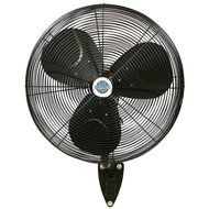 24" Durafan Indoor/Outdoor Oscillating Wall Mount Fan - Black