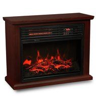 Ainfox 1500W LED Display Portable Fireplaces Heater with Remote Control Wooden Home N5