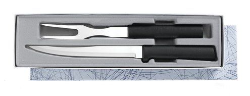 Granite Ware Turkey Roasting Pan With Rack &amp; Lid Bundle With Rada Cutlery Carving Knife and Fork Gift Set, This...