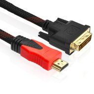 Spritech(TM) Gold Plated HDMI to DVI Cable DVI turn HDMI HD Line Bidirectional Transfers Line Support 3D 1080p N3