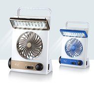 3 in 1 Multi-functional Solar Cooling Table Fans with Eye-Care LED Table Lamp Flashlight Torch Solar Panel Adaptor...