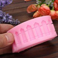 Fence Silicone Fondant Mold Cake Decorating Polymer Clay Mould N4
