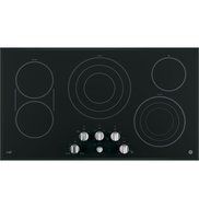 GE Cafe CP9536SJSS 36" Built-in Electric Cooktop with Five Elements Knob Controls Stainless Steel Clad Aluminum...
