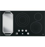 GE Cafe CP9536SJSS 36" Built-in Electric Cooktop with Five Elements Knob Controls Stainless Steel Clad Aluminum... N3