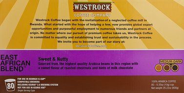 Westrock Coffee Company East African Blend 12 ct Single Serve Cups N3