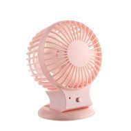 Mini Desktop Fan Double Blade USB Rechargeable (pink) N6