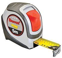 Starrett Exact Plus KTXP106-5M-N ABS Plastic Case Red Measuring Pocket Tape, Metric Graduation Style, 5m Length...