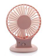 Mini Desktop Fan Double Blade USB Rechargeable (pink) N7