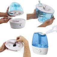 InvisiPure Wave Cool Mist Ultrasonic Humidifier with Night Light - Whisper Quiet, Automatic Shut-off, and 2.5L... N3