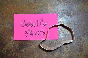 Baseball Cap Cookie Cutter N4