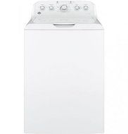 GE White Top Load Laundry Pair with GTW460ASJWW 27" Washer and GTD42GASJWW 27" Gas Dryer