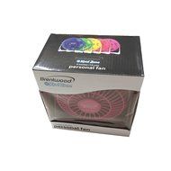 BRENTWOOD AC ADAPTER PERSONAL DESK MINI FAN 4" OFFICE KITCHEN (Black) N16