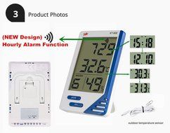 Citywalk360 Indoor/ Outdoor Home Office LCD Digital Thermometer Hygrometer Hydroponics Grow Tent/Room Humidity... N7
