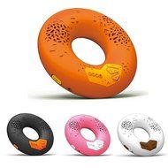 CODE Donut Premium Portable Wireless Bluetooth Speaker with NFC Tag (Orange, Dual Drivers, Built-in Speakerphone... N4