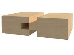 Yonico 15221 - Matched Tongue and Groove Router Bit Set 1/2&quot; Shank N3