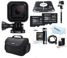 GoPro HERO Session Action Camera 10 PCS Kit + 2x Sony 32GB Memory Cards