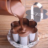 Cake Mold For Baking Set of 4 Mousse Forming Ring Stainless Steel N2