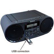 Sony Bluetooth &amp; NFC (Near Field Communications) MP3 CD/CD-R/RW Portable MEGA BASS Stereo Boombox with Digital... N4