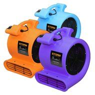 Contair STORM Air Mover Carpet Dryer Blower Floor Fan High 2800 CFM Orange Color N3
