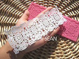 Anyana Oval Lace Silicone Mold Chocolate Cake Decorating Cooking Tools Fondant Cupcake N2