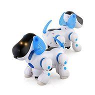 SunSunRise Blue Robot Robotic Electronic Walking Pet Dog Puppy Kids Toy With Music Light N3