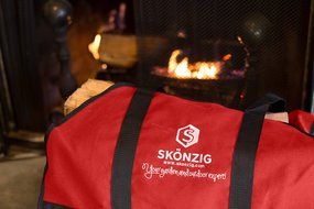 Skonzig Premium Firewood Carrier and Holder, Genuine, Super Durable Canvas, Heavyduty Log Tote, Build To Last,... N12
