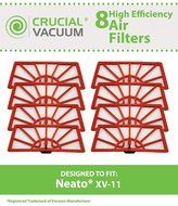 8 Neato XV-11 Air Filters Fits Neato XV-11 XV11 All Floor Robotic Vacuum Cleaner System; Compare to Neato Filter...