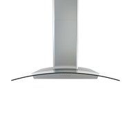 Zephyr BMI-E30BG290 290 CFM 30 Inch Wide Wall Mounted Range Hood with Halogen Li, Stainless Steel with Glass