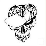 Spritech(TM) Fashionable Terrorist Monster Temporary Eye Tattoo Makeup Colorful Eye Shadow Art for Halloween Stage... N21